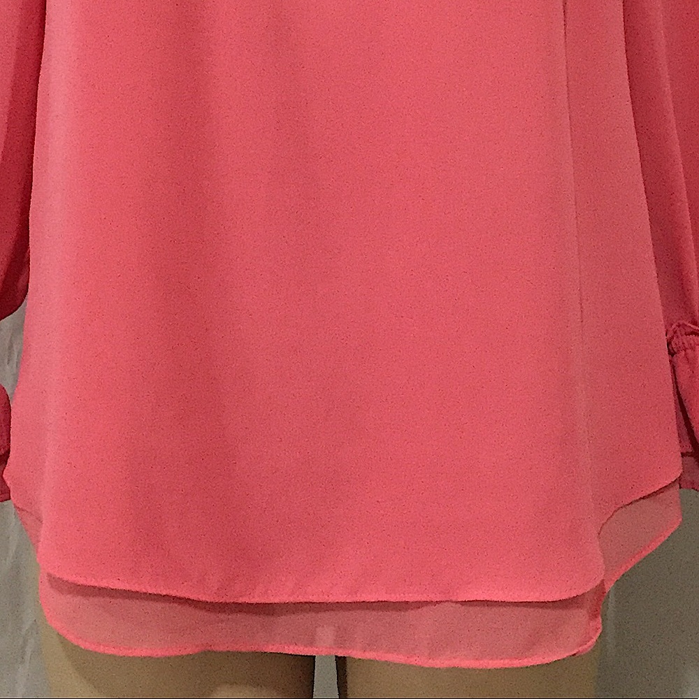 White House Black Market Smocked Ruffle Top - Picture 5 of 16